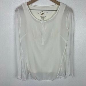 MiracleBody By MiracleSuit Sheer Long Sleeve Top and Control Top Tank Top Size S
